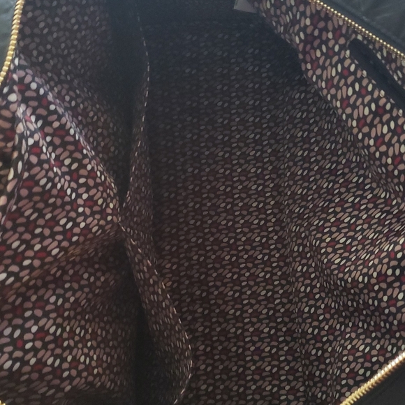 Black Weekender w/Leather Faux Bottom Zip & Wallet - Picture 5 of 11